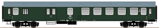 Passenger car type Y 2nd class with baggage compartment<br /><a href='images/pictures/Roco/64804.jpg' target='_blank'>Full size image</a>